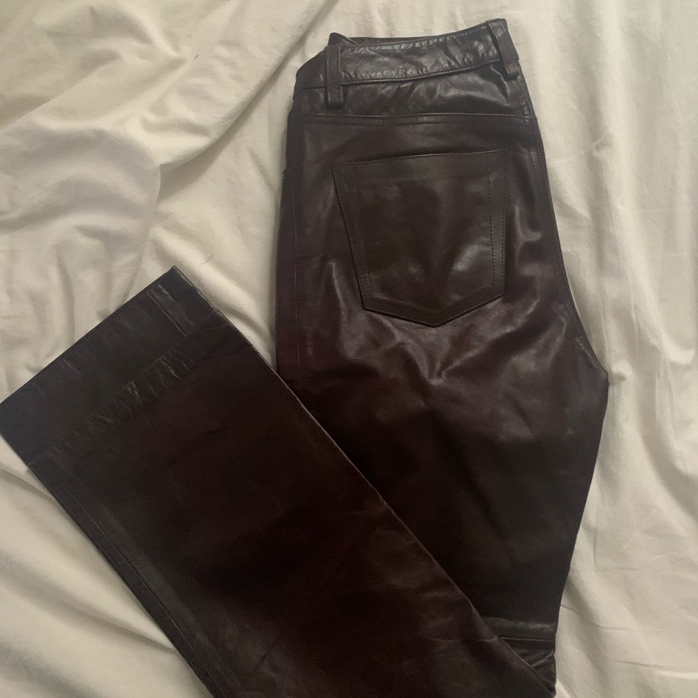 Vintage Brown Leather Gap Pants